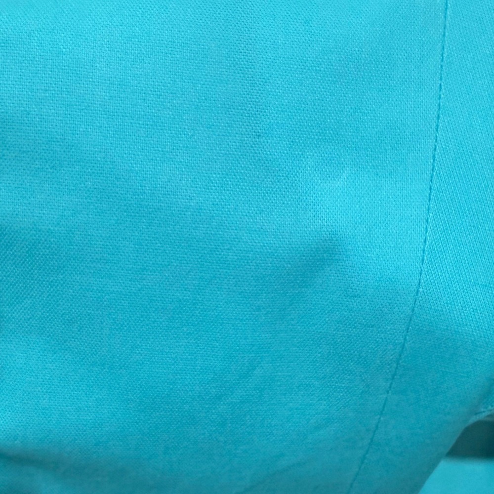 Coldwater Creek Womens Turquoise Blue Cargo Crop Pants Size 6 Cotton Stretch - Picture 3 of 6